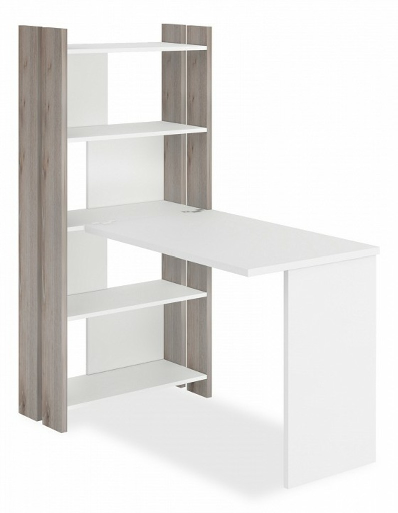 Фото Стол компьютерный Домино Лайт СТЛ-ОВ+С100Прям без тумбы MER_STL-OV-S100Pryam_bez_tumby_NBE - интернет-магазин МегаТерем в Москве