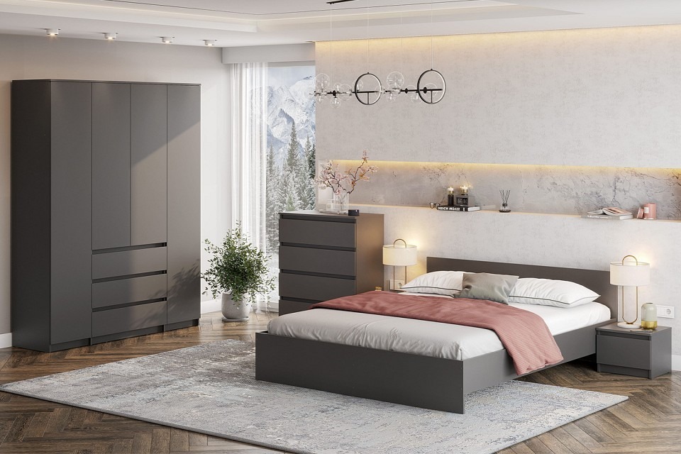 Фото Гарнитур для спальни Денвер ARN_H144708 - интернет-магазин МегаТерем в Москве