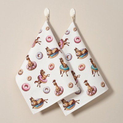 Набор полотенец из 2шт лоша...