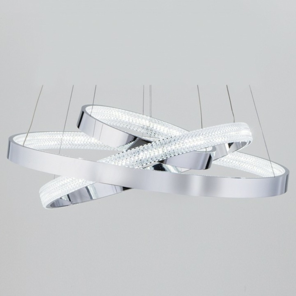 Фото Подвесной светильник Eurosvet Posh 90176/3 хром EV_a045418 - интернет-магазин МегаТерем в Москве