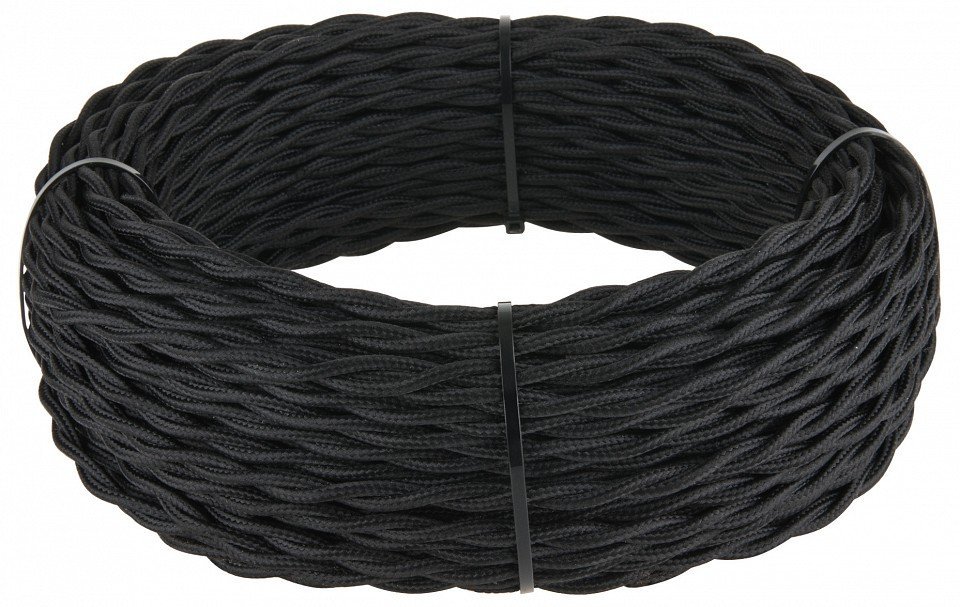 Фото Провод электропитания Werkel Ретро 2х2,5 (черный) W6452608 WRK_a050780 - интернет-магазин МегаТерем в Москве