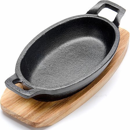 Фото Сковорода чугунная на подставке 15,5х9,5 см MAYER BOCH (26798) - интернет-магазин МегаТерем в Москве