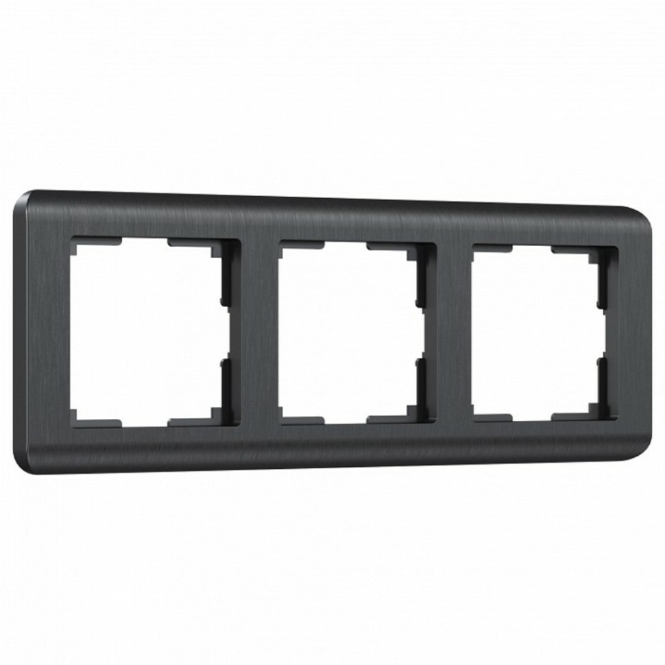 Фото Рамка на 3 поста Werkel Stream (графит) W0032104 WRK_a051268 - интернет-магазин МегаТерем в Москве