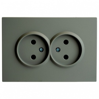 Розетка двойная без заземле...