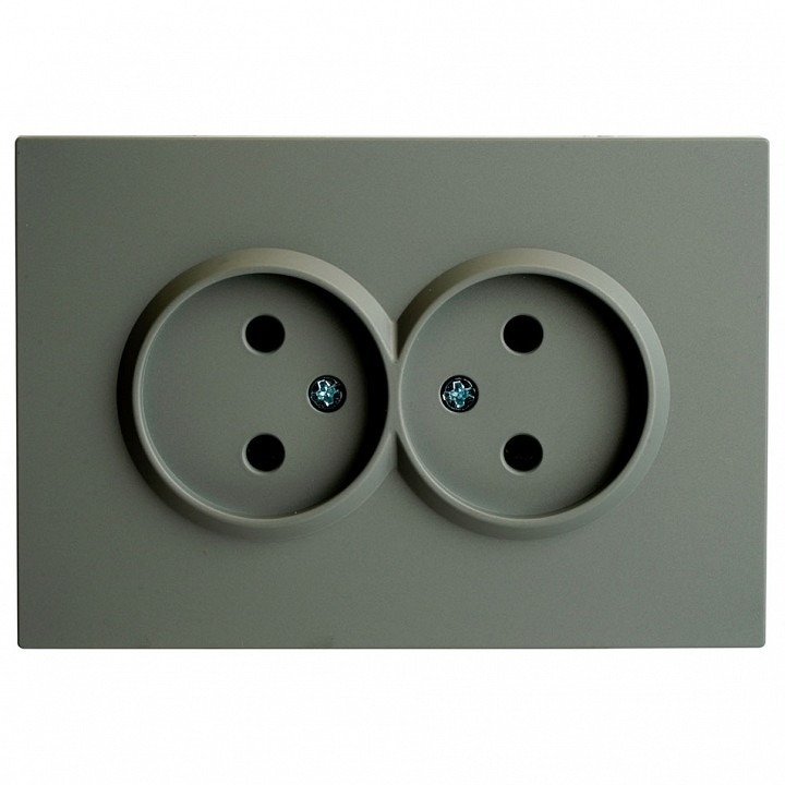 Фото Розетка двойная без заземления, без рамки Stekker Эмили 49955 FE_49955 - интернет-магазин МегаТерем в Москве