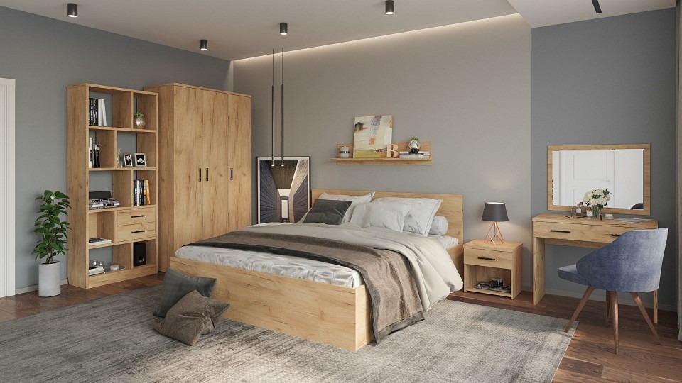 Фото Гарнитур для спальни Виктория KOM_Victoriya_system_3 - интернет-магазин МегаТерем в Москве