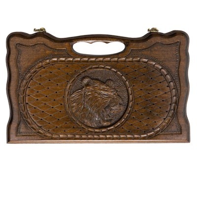 Нарды резные Тигр с ручкой ...