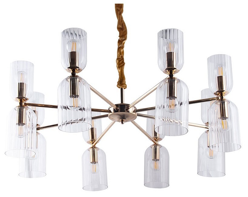 Фото Подвесная люстра Arte Lamp Charm A1623LM-16GO AR_A1623LM-16GO - интернет-магазин МегаТерем в Москве