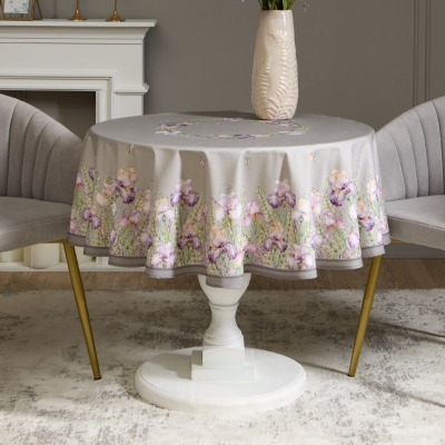 Скатерть круглая   ирисы 15...