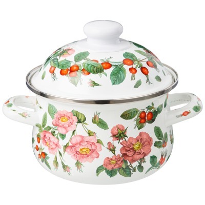 Кастрюля agness эмалированн...