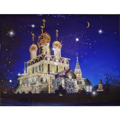 Картина Воскресенский Собор Тутаев с кристаллами Swarovski (1077)