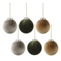 Набор ёлочных украшений velvet christmas из коллекции new year essential, 6 шт. (78277)
