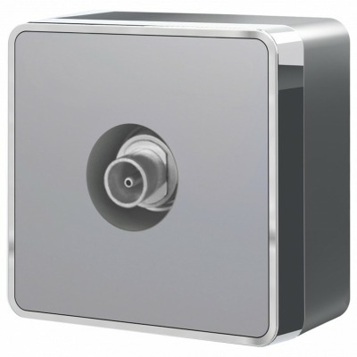 ТВ-розетка оконечная Werkel Gallant (серебряный) W5083006 WRK_a052778