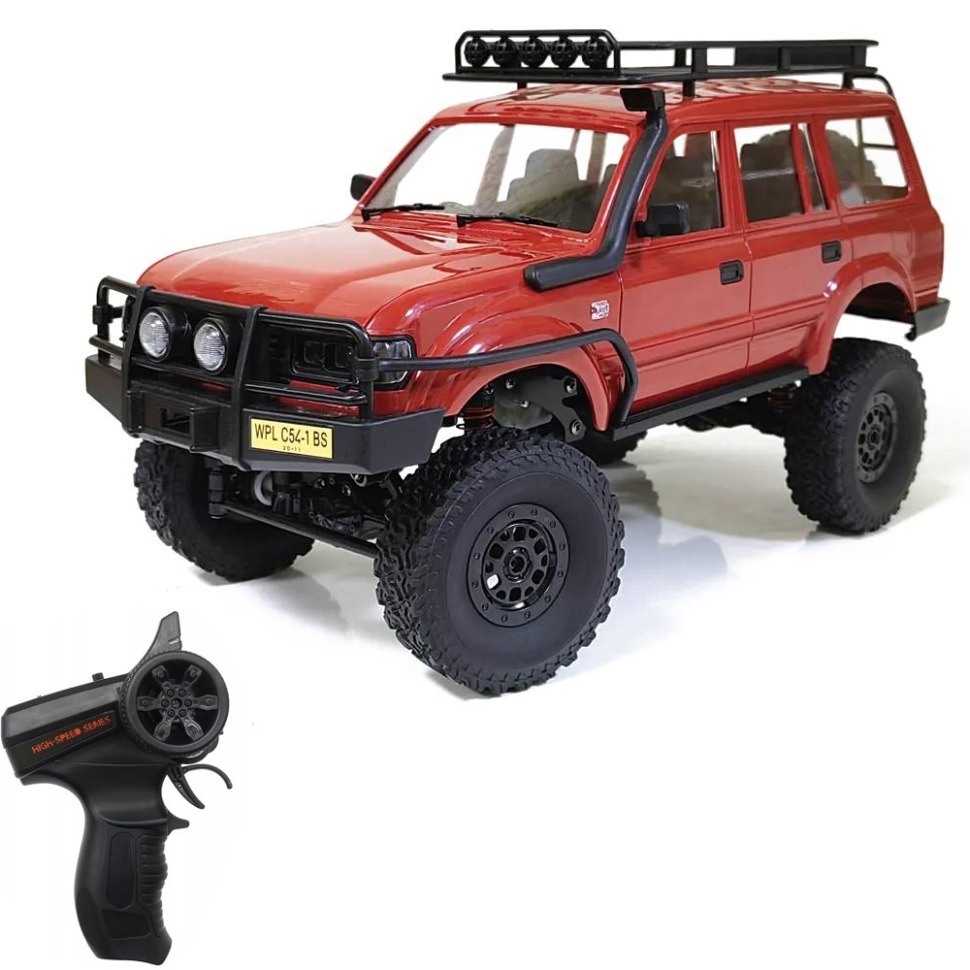 Фото Радиоуправляемый краулер WPL C54-1 Land Cruiser LC80 красный 1:16 (WPLC54-1-RED) - интернет-магазин МегаТерем в Москве