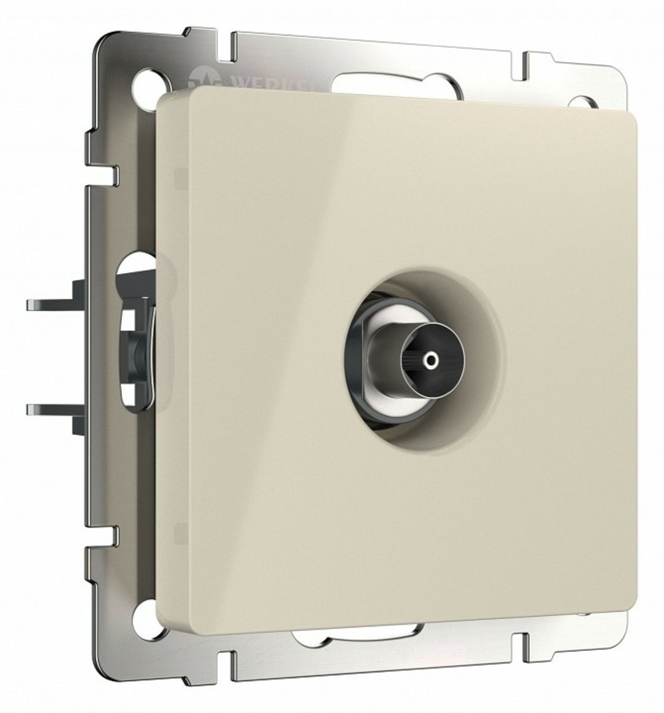 Фото ТВ-розетка без рамки Werkel слоновая кость W1183003 WRK_a051494 - интернет-магазин МегаТерем в Москве