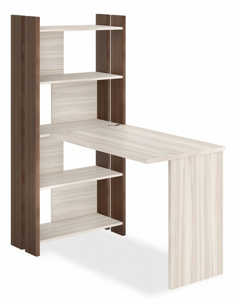 Фото Стол компьютерный Домино Лайт СТЛ-ОВ+С100Прям без тумбы MER_STL-OV-S100Pryam_bez_tumby_SHK - интернет-магазин МегаТерем в Москве