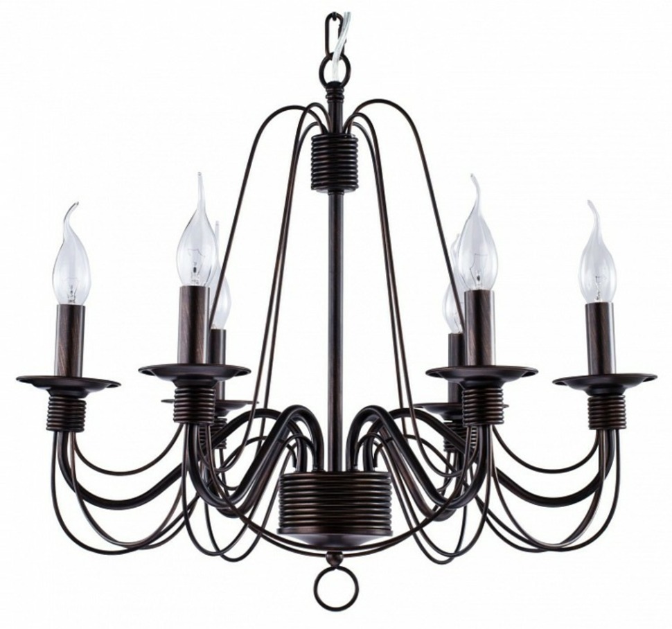 Фото Подвесная люстра Freya Velia FR2046-PL-06-BR MY_FR2046-PL-06-BR - интернет-магазин МегаТерем в Москве