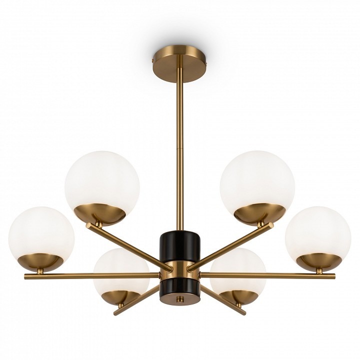 Фото Люстра на штанге Freya Marble FR5230PL-06BS MY_FR5230PL-06BS - интернет-магазин МегаТерем в Москве