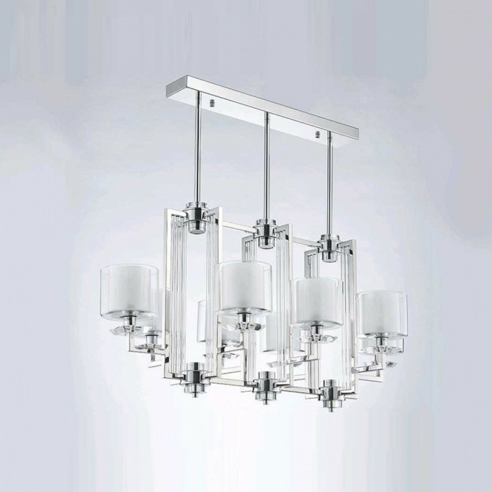 Фото Люстра на штанге Newport 4400 4408/S chrome NWP_M0057156 - интернет-магазин МегаТерем в Москве