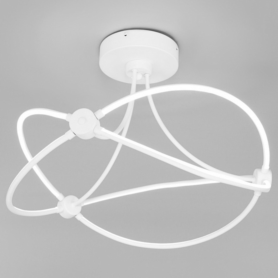 Фото Люстра на штанге Eurosvet Petto 90246/6 белый Smart EV_a056156 - интернет-магазин МегаТерем в Москве