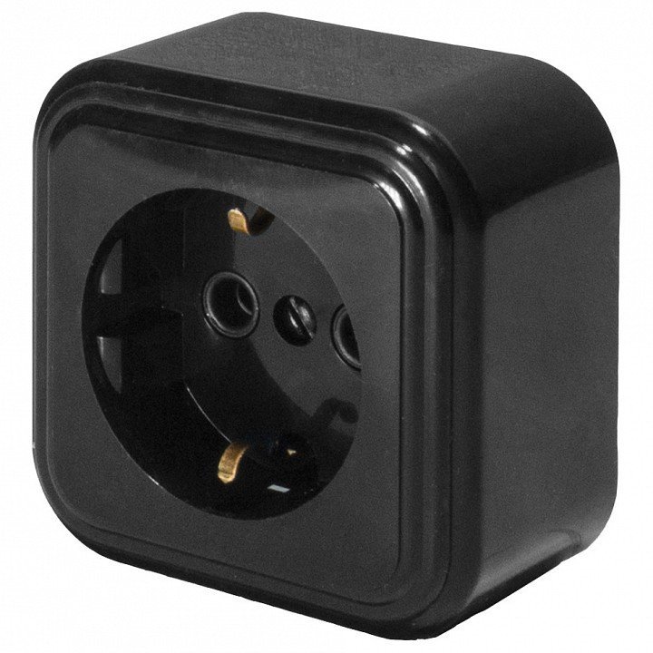 Фото Розетка с заземлением Stekker Stekker 39690 FE_39690 - интернет-магазин МегаТерем в Москве