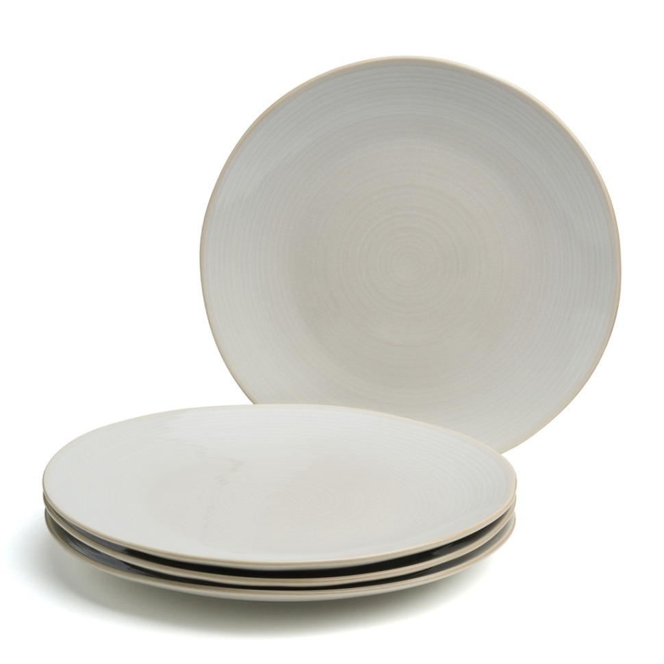 Фото Набор тарелок обеденных bronco concept 4 шт. 27,5 см бежевый (576-1016)  - интернет-магазин МегаТерем в Москве