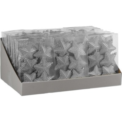 Декор набор звезда серебро ...