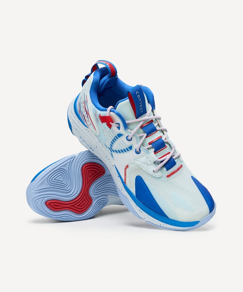 Фото Кроссовки баскетбольные JÖGEL Contest, голубой/красный (2131660) - интернет-магазин МегаТерем в Москве
