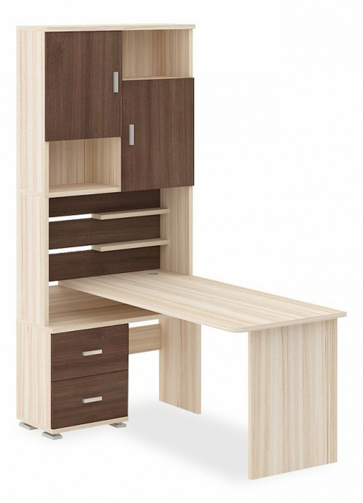 Фото Стол компьютерный Домино СР-720/160 MER_SR-720-160-KSHK-CH-LEV - интернет-магазин МегаТерем в Москве