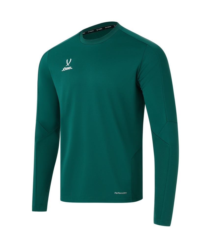 Фото Джемпер тренировочный JOGEL DIVISION PerFormDRY Pro Training Top, темно-зеленый, детский (2120941) - интернет-магазин МегаТерем в Москве