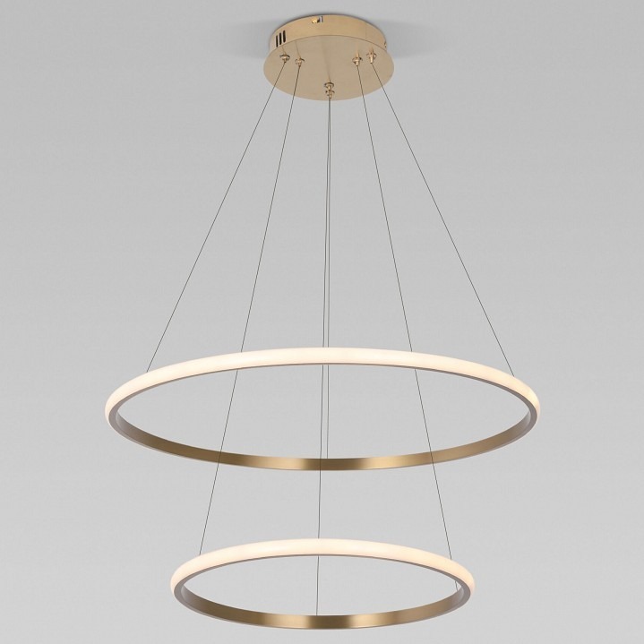 Фото Подвесной светильник Eurosvet Collars 90264/2 латунь EV_a064102 - интернет-магазин МегаТерем в Москве