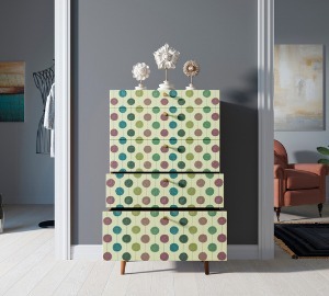 Фото Комод высокий Berber принт 24 арт BB10/Print_24-ET - интернет-магазин МегаТерем в Москве