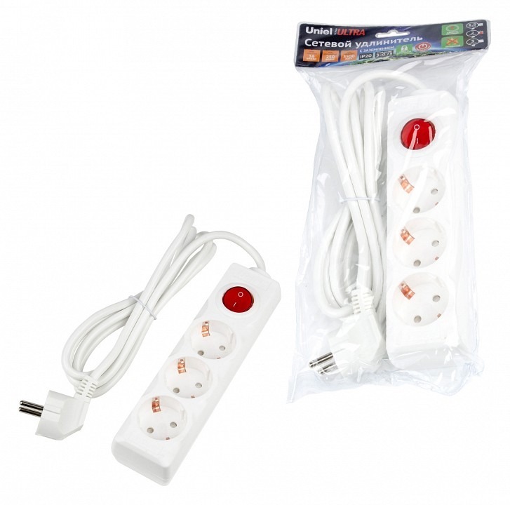 Фото Удлинитель Uniel Ultra UL-00010015 UL_UL-00010015 - интернет-магазин МегаТерем в Москве