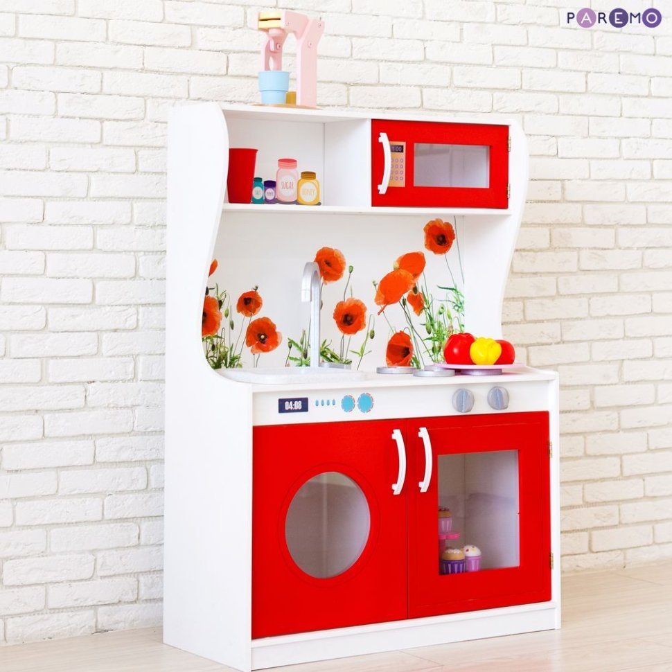 Фото Игрушечная кухня Фиори Россо Мини (PK218-10) - интернет-магазин МегаТерем в Москве