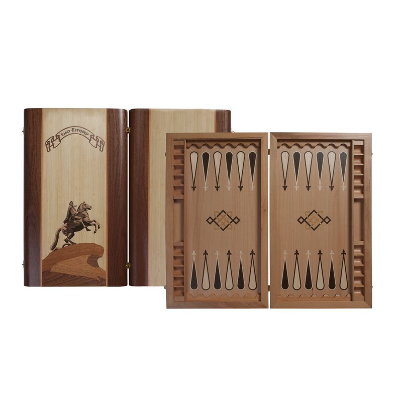 Фото Нарды Ивановские Петр Первый, маркетри (28102) - интернет-магазин МегаТерем в Москве