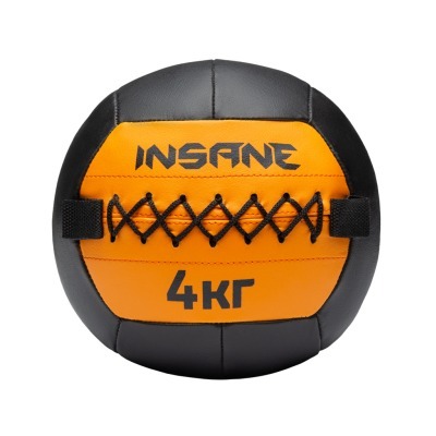 Медбол INSANE IN24-WB100, 4 кг, оранжевый (2111036)