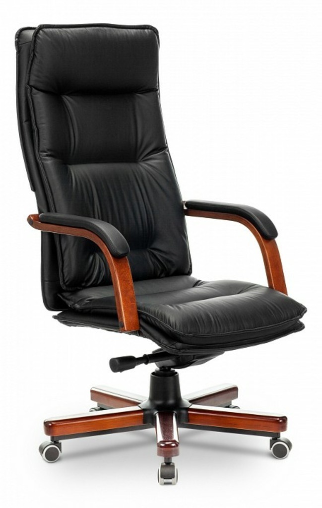 Фото Кресло для руководителя T-9927WALNUT/BLACK BUR_1360714 - интернет-магазин МегаТерем в Москве