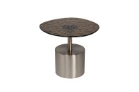 Стол журнальный, стекло рельефное тонированное d 52*50*45см (TT-00014152)