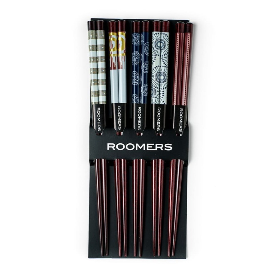 Фото Палочки для еды набор 5 пар A26-Q66, Дерево, Multicolor, ROOMERS TABLEWARE - интернет-магазин МегаТерем в Москве