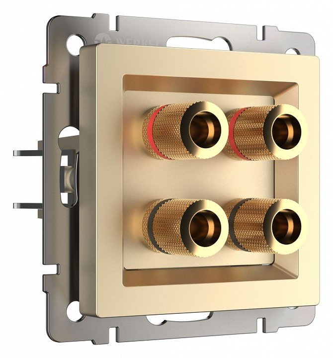 Фото Розетка акустическая без рамки Werkel шампань W1185011 WRK_a050862 - интернет-магазин МегаТерем в Москве