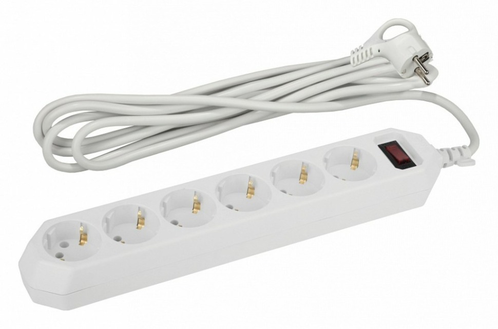 Фото Сетевой фильтр Эра USF-6es-5m-W-BOX Б0037264 ER_B0037264 - интернет-магазин МегаТерем в Москве