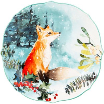 Тарелка закусочная lefard "лесная сказка" лиса 20,5 см (409-157) 