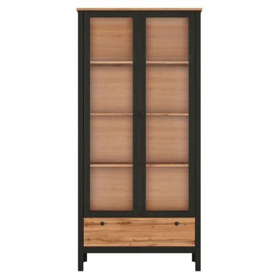 Шкаф-витрина Лофт REG2W1S BRW_UT-70006274