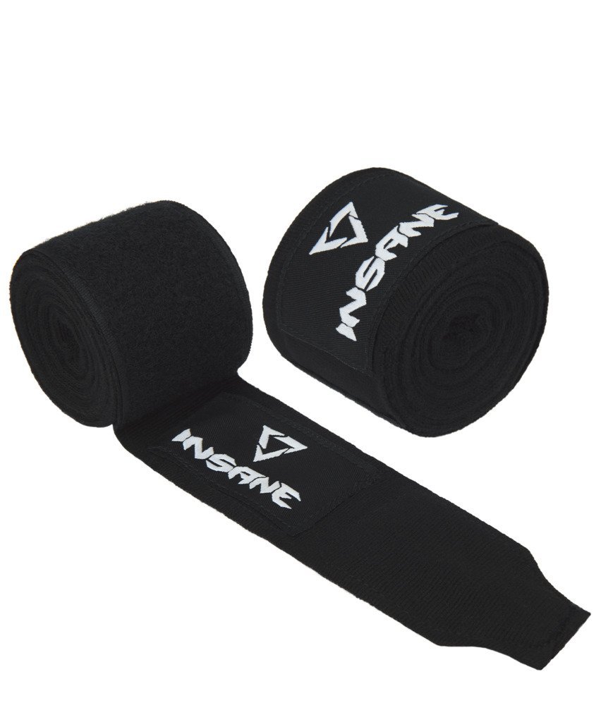 Фото Бинт боксеркий INSANE COBRA, хлопок/нейлон, черный, 4,5 м (2095317) - интернет-магазин МегаТерем в Москве