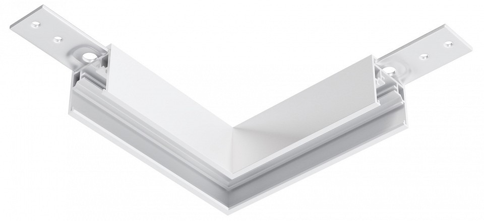 Фото Соединитель угловой L-образный для треков накладных Maytoni Accessories for tracks Exility TRAM034CL-41W MY_TRAM034CL-41W - интернет-магазин МегаТерем в Москве