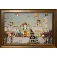 Картина Храм Золотые купола с кристаллами Swarovski (1154)