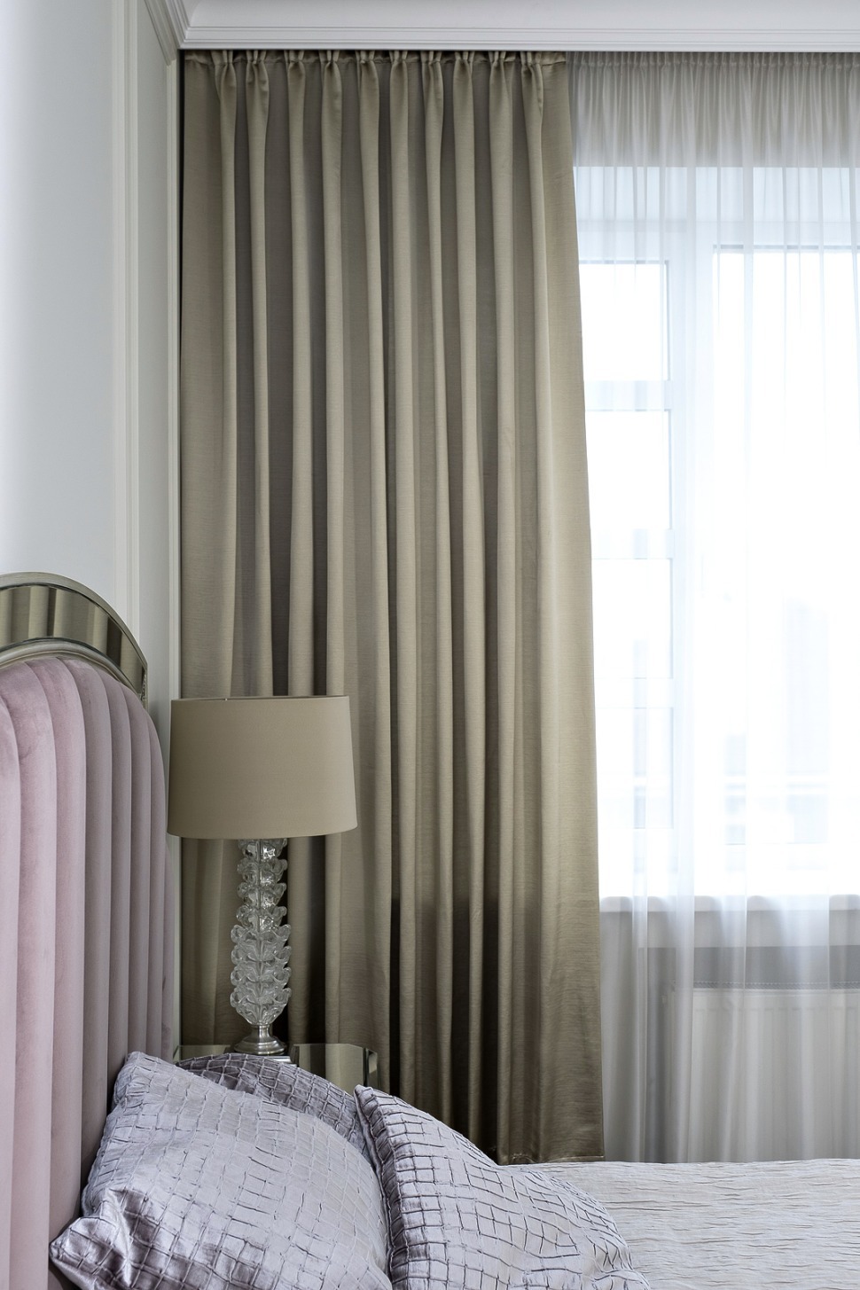 Фото Портьера EUPHORIA 12 оливковый 275*260 (TT-00015972) - интернет-магазин МегаТерем в Москве