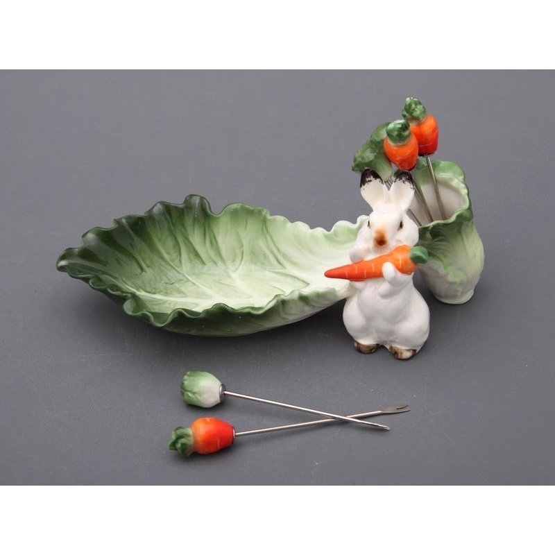 Фото Блюдо lefard кролик 21 см, 6 вилочек (58-421)  - интернет-магазин МегаТерем в Москве