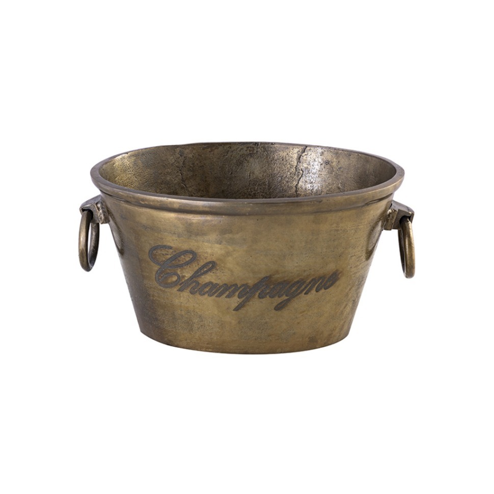 Фото Емкость для охлаждения вина 24664-44, металл, Vintage brass, ROOMERS TABLEWARE - интернет-магазин МегаТерем в Москве