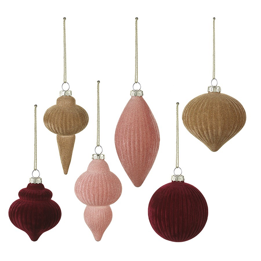 Фото Набор ёлочных украшений velvet mood из коллекции new year essential, 6 шт. (78278) - интернет-магазин МегаТерем в Москве